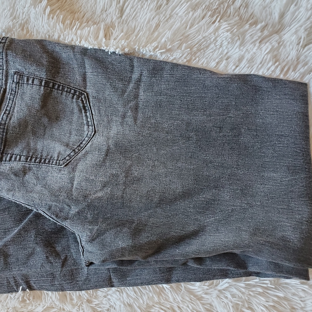 Low rise black wash skinny jeans
